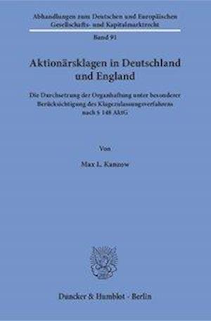 Aktionärsklagen in Deutschland und England