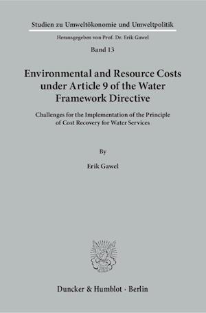 Gawel, E: Environmental and Resource Costs