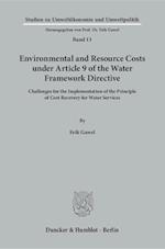 Gawel, E: Environmental and Resource Costs