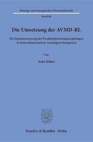 Kötter, A: Umsetzung der AVMD-RL