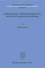 Rufausbeutungs- und Herabsetzungsverbot im Recht der vergleichenden Werbung