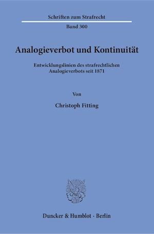 Analogieverbot und Kontinuität