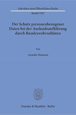 Der Schutz personenbezogener Daten bei der Auslandsaufklärung durch Bundeswehrsoldaten.