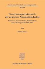 Finanzierungsstrukturen in der deutschen Automobilindustrie