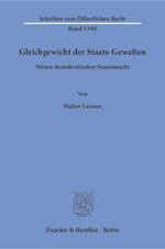 Gleichgewicht der Staats-Gewalten.