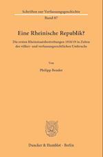 Bender, P: Rheinische Republik?
