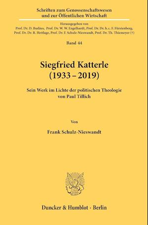 Siegfried Katterle (1933-2019)