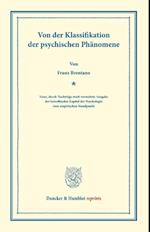 Von der Klassifikation der psychischen Phänomene