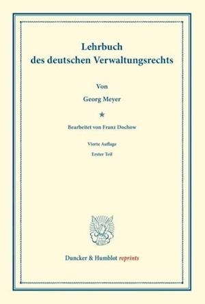 Lehrbuch des deutschen Verwaltungsrechts