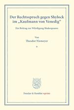 Der Rechtsspruch gegen Shylock im »Kaufmann von Venedig«.