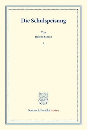 Die Schulspeisung.