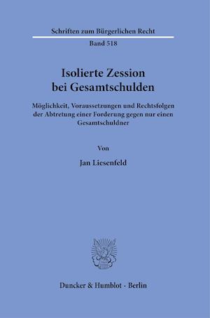 Isolierte Zession bei Gesamtschulden.