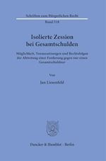 Isolierte Zession bei Gesamtschulden.