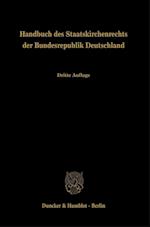 Handbuch des Staatskirchenrechts der Bundesrepublik Deutschland Band 1, 2 und 3