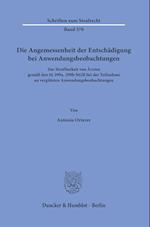 Die Angemessenheit der Entschädigung bei Anwendungsbeobachtungen.