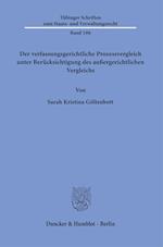 Der verfassungsgerichtliche Prozessvergleich unter Berücksichtigung des außergerichtlichen Vergleichs.