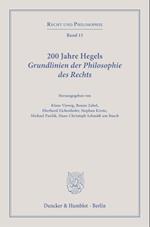 200 Jahre Hegels Grundlinien der Philosophie des Rechts.