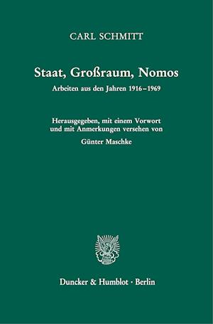 Staat, Großraum, Nomos