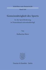 Gemeinnützigkeit des Sports.