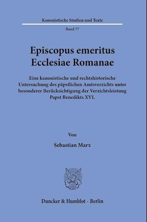 Episcopus emeritus Ecclesiae Romanae.