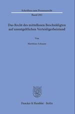 Das Recht des mittellosen Beschuldigten auf unentgeltlichen Verteidigerbeistand.