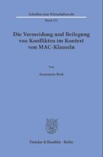 Die Vermeidung und Beilegung von Konflikten im Kontext von MAC-Klauseln.