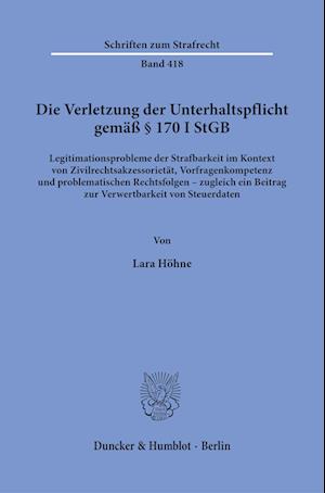 Die Verletzung der Unterhaltspflicht gemäß § 170 I StGB.