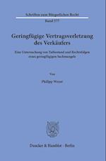 Geringfügige Vertragsverletzung des Verkäufers