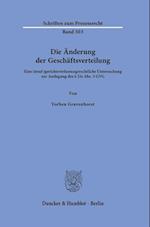 Die Änderung der Geschäftsverteilung