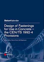 Design of Fastenings for Use in Concrete