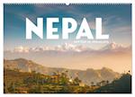 Nepal - Mitten im Himalaya (Wandkalender 2025 DIN A2 quer), CALVENDO Monatskalender