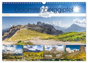 Dolomitenberggipfel (Wandkalender 2025 DIN A3 quer), CALVENDO Monatskalender