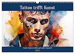 Tattoo trifft Kunst (Wandkalender 2025 DIN A3 quer), CALVENDO Monatskalender