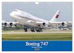 Boeing 747 Kalender (Wandkalender 2025 DIN A4 quer), CALVENDO Monatskalender