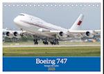 Boeing 747 Kalender (Tischkalender 2025 DIN A5 quer), CALVENDO Monatskalender