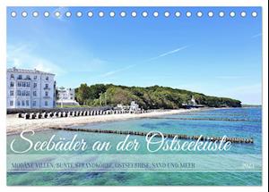 Seebäder an der Ostseeküste - Modäne Villen, bunte Strandkörbe, Ostseebrise, Sand und Meer (Tischkalender 2025 DIN A5 quer), CALVENDO Monatskalender