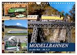 Modellbahnen aus aller Welt - H0, N, Z (Wandkalender 2025 DIN A4 quer), CALVENDO Monatskalender