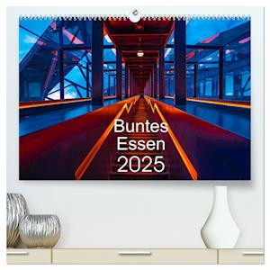 Buntes Essen 2025 (hochwertiger Premium Wandkalender 2025 DIN A2 quer), Kunstdruck in Hochglanz