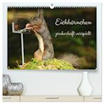 Eichhörnchen - zauberhaft verspielt (hochwertiger Premium Wandkalender 2025 DIN A2 quer), Kunstdruck in Hochglanz