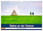 Steine an der Grenze - Wanderbare Kunst (Wandkalender 2025 DIN A4 quer), CALVENDO Monatskalender