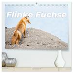 Flinke Füchse (hochwertiger Premium Wandkalender 2025 DIN A2 quer), Kunstdruck in Hochglanz