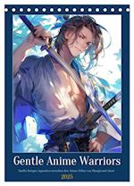 Gentle Anime Warriors (Tischkalender 2025 DIN A5 hoch), CALVENDO Monatskalender