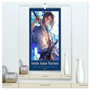 Gentle Anime Warriors (hochwertiger Premium Wandkalender 2025 DIN A2 hoch), Kunstdruck in Hochglanz