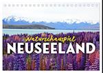 Naturschauspiel Neuseeland (Tischkalender 2025 DIN A5 quer), CALVENDO Monatskalender