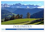 Dolomiten - Latemar und Rosengarten (Wandkalender 2025 DIN A2 quer), CALVENDO Monatskalender