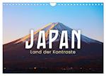 Japan - Land der Kontraste (Wandkalender 2025 DIN A4 quer), CALVENDO Monatskalender