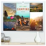 Let's start Camping (hochwertiger Premium Wandkalender 2025 DIN A2 quer), Kunstdruck in Hochglanz