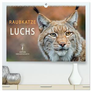 Raubkatze Luchs (hochwertiger Premium Wandkalender 2025 DIN A2 quer), Kunstdruck in Hochglanz