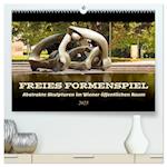 Freies Formenspiel (hochwertiger Premium Wandkalender 2025 DIN A2 quer), Kunstdruck in Hochglanz