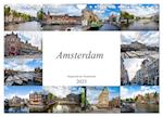 Amsterdam - Hauptstadt der Niederlande (Wandkalender 2025 DIN A4 quer), CALVENDO Monatskalender